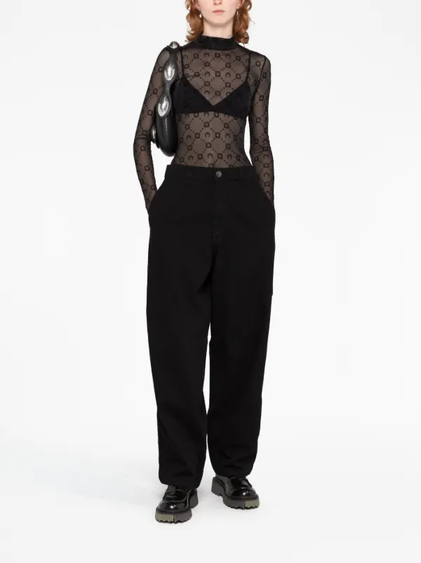 Charles Jeffrey Loverboy Embellished wide-leg Jeans | Black Charles Jeffrey Loverboy Embellished wide-leg Jeans | Black