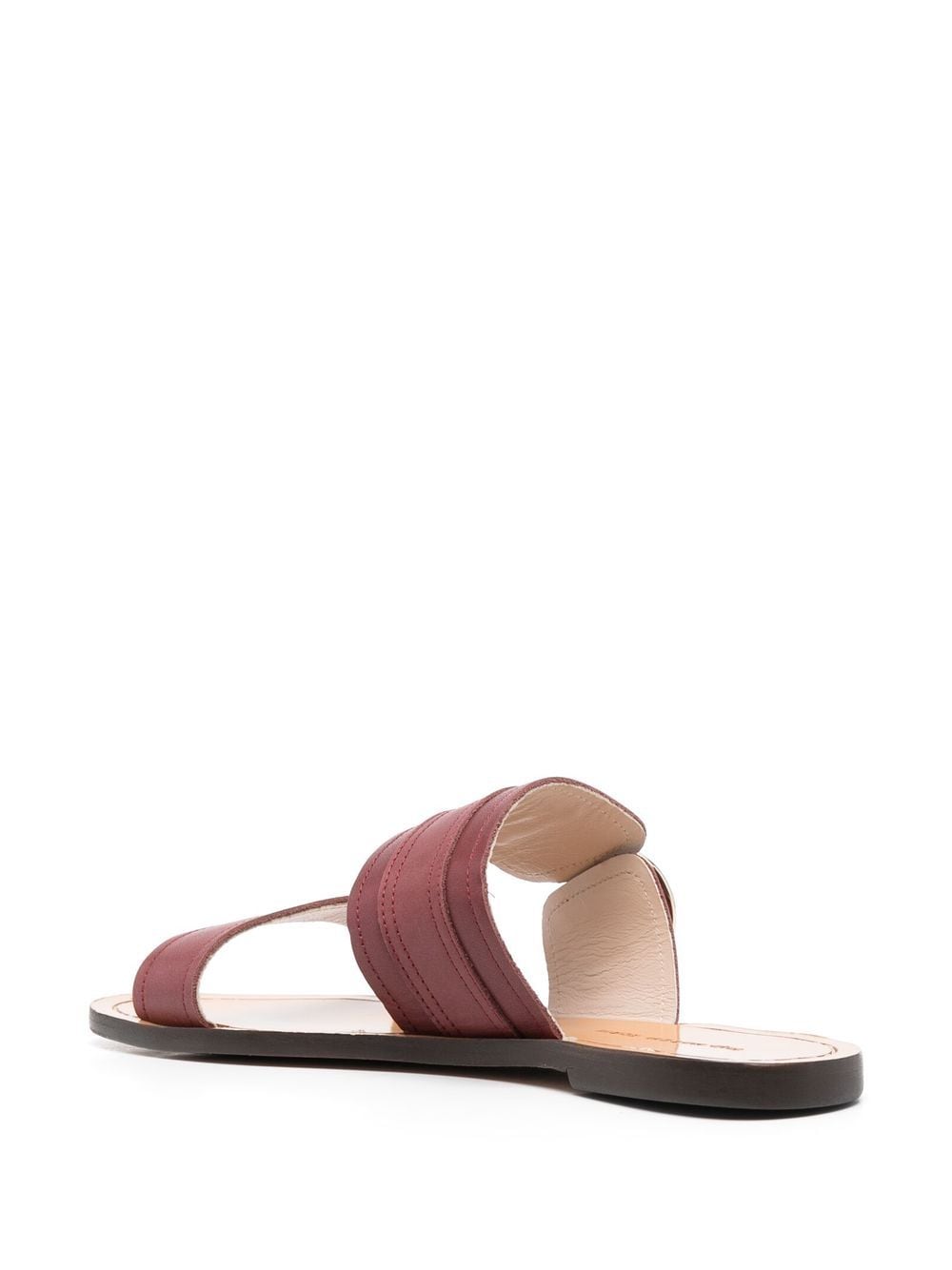 Shop Tila March Slip-on Leather Sandals In Rot