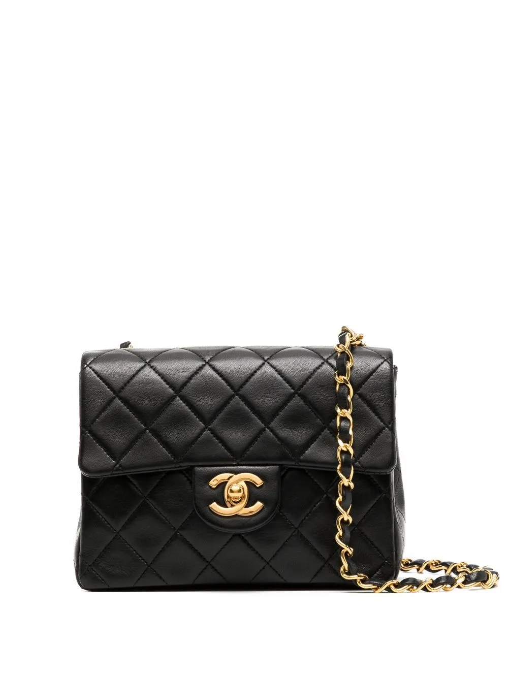 

CHANEL Pre-Owned bolsa de hombro Classic Flap mini 1990 - Negro