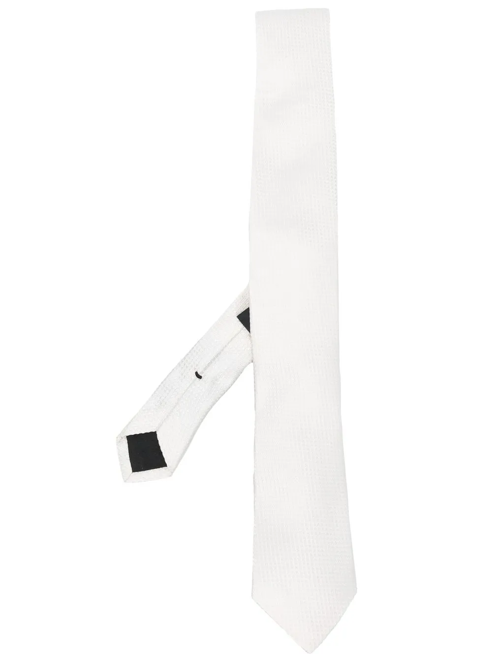 

Karl Lagerfeld jacquard silk tie - White