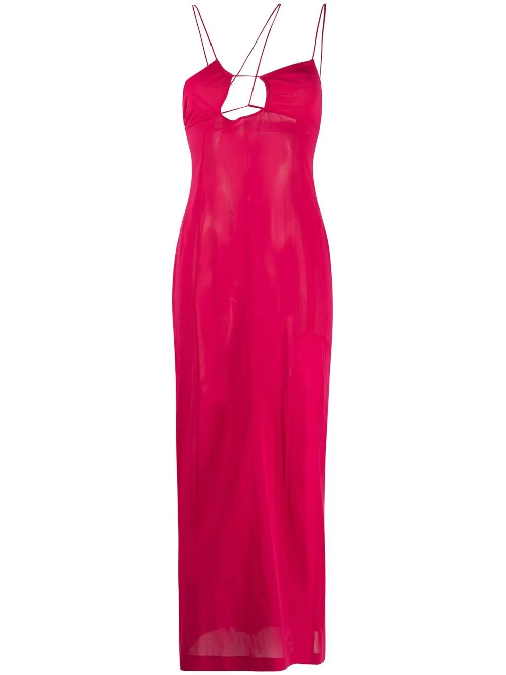 

Nensi Dojaka semi-sheer maxi dress - Pink