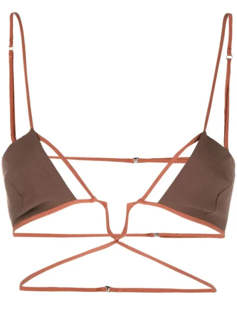 Nensi Dojaka cut-out crop top