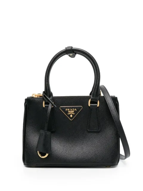 Prada logo-plaque shoulder bag
