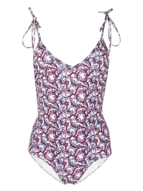ISABEL MARANT Swan floral-print swimsuit