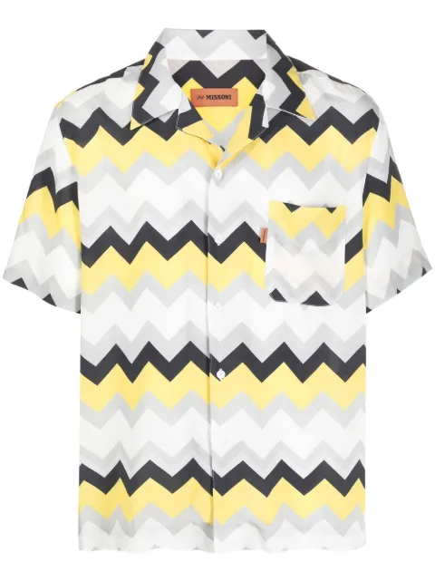 Missoni chevron-print short-sleeve shirt