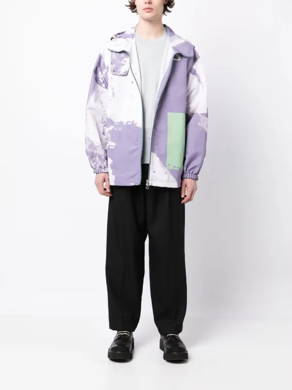 OAMC Tie dye-print zip-up Hooded Jacket - Farfetch