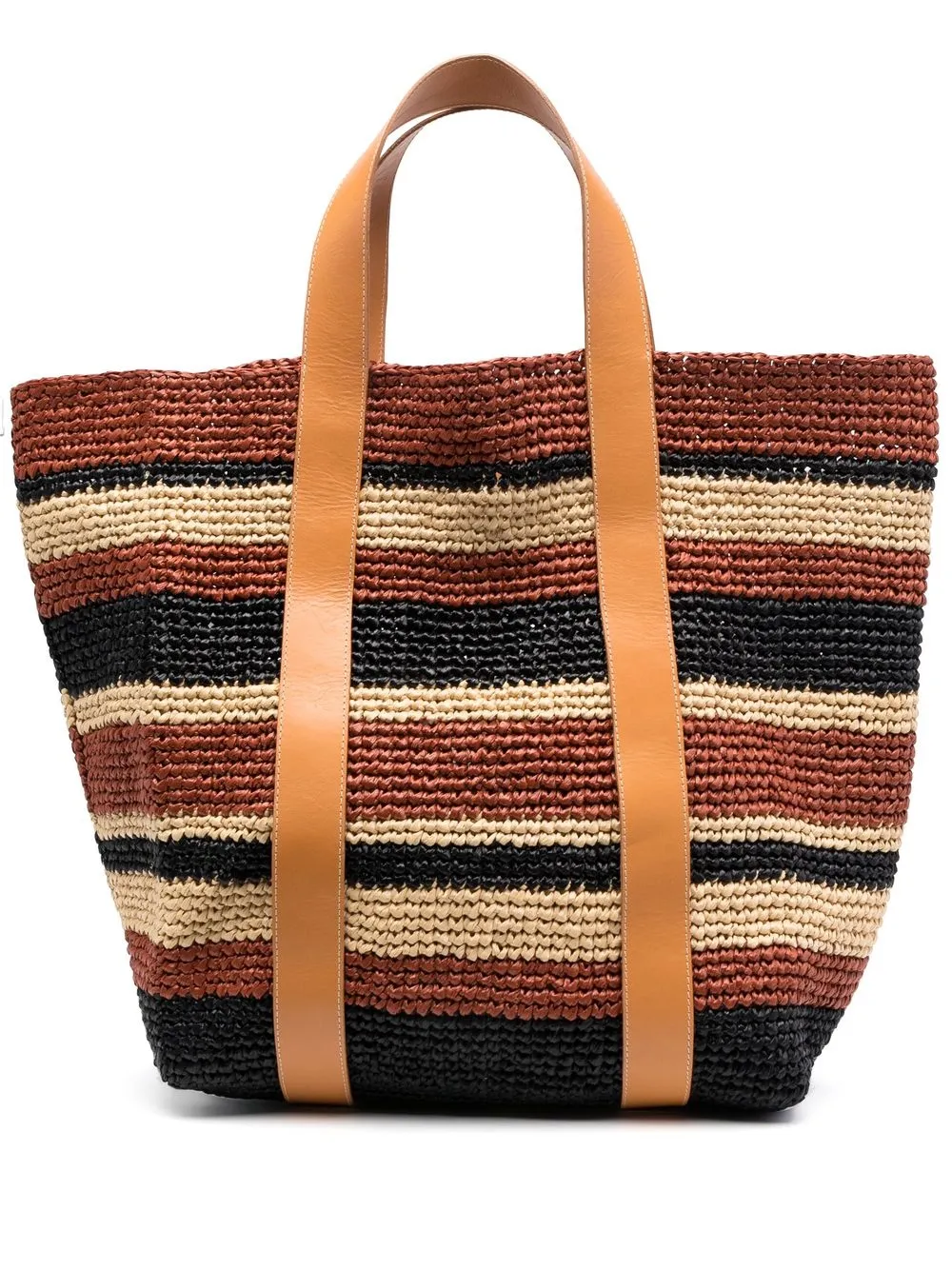 

La DoubleJ woven-design tote bag - Brown