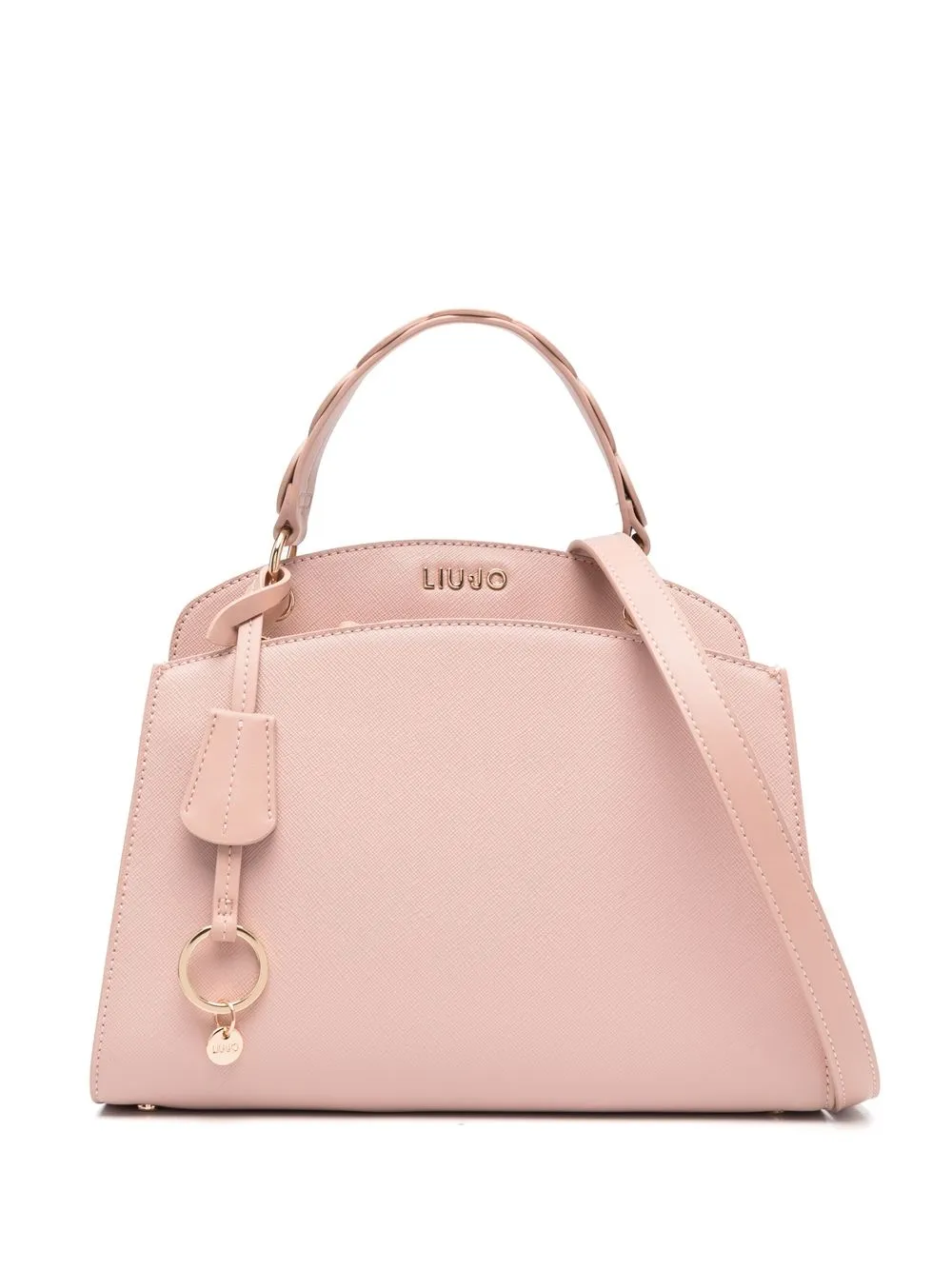 

LIU JO logo-lettering faux-leather tote bag - Pink