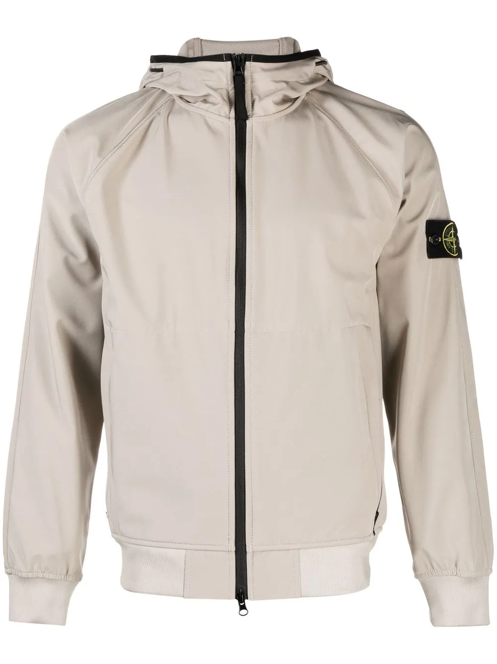 

Stone Island zip-up hooded jacket - Neutrals