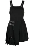 Charles Jeffrey Loverboy Kilt Gender-jacquard minidress - Black