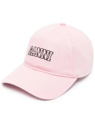 美品！！GANNI ピンク ロゴキャップ 19660039_50170314_322.jpg