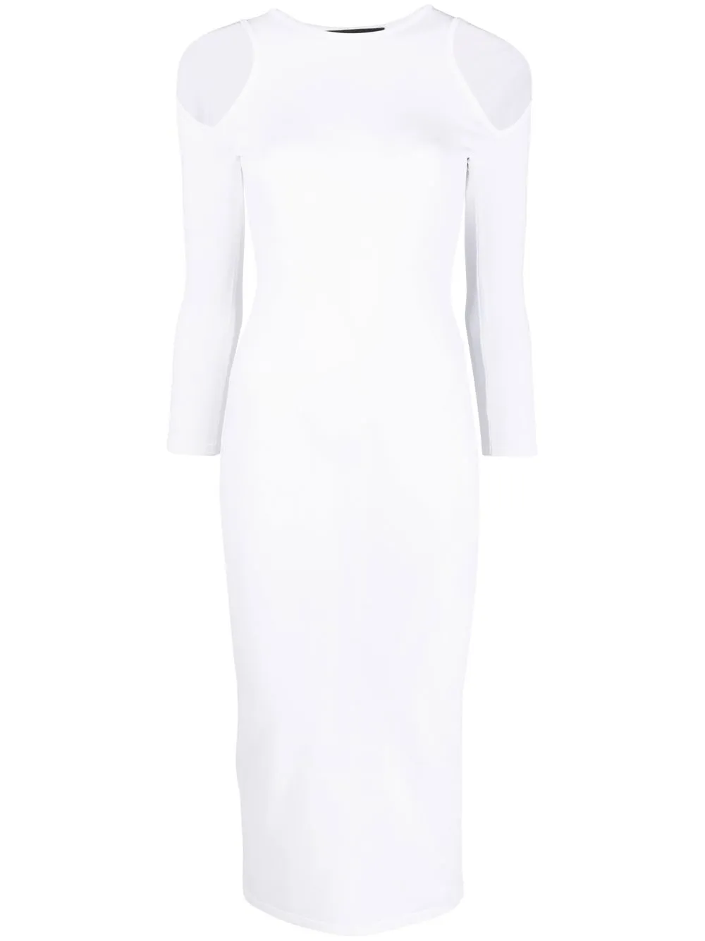 

Dsquared2 cut-out detail midi dress - White