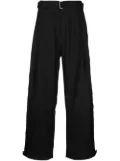 SONGZIO wide-leg belted trousers - Black