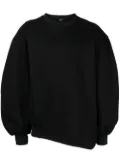 SONGZIO asymmetric crewneck sweatshirt - Black