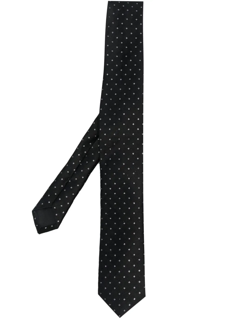 

Karl Lagerfeld patterned jacquard tie - Black