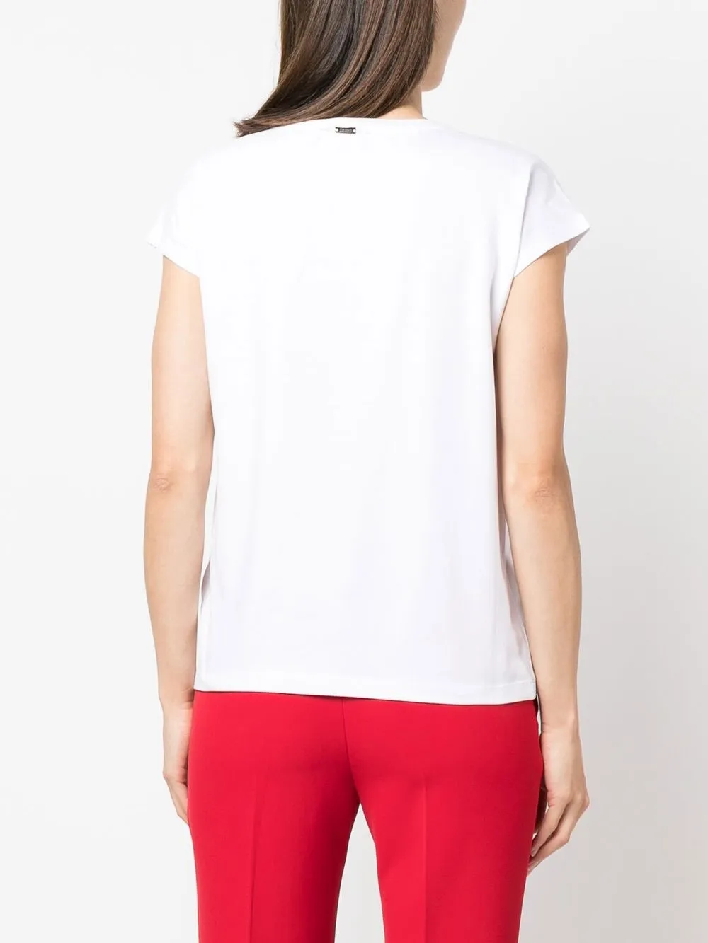 Herno Crystal-embellished Logo T-shirt In White
