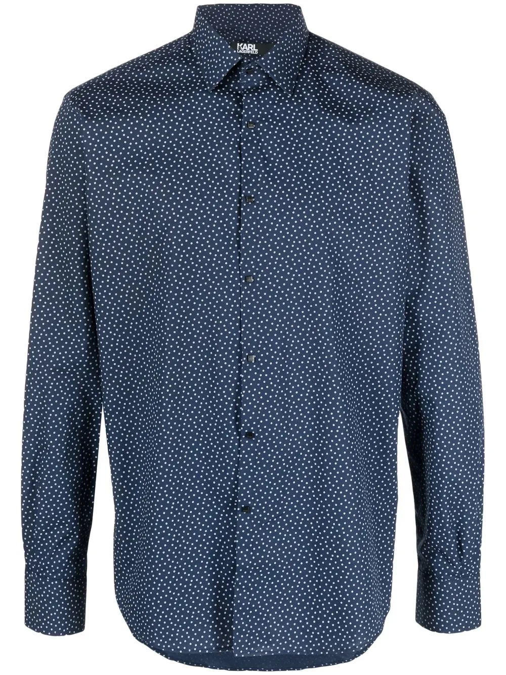 

Karl Lagerfeld camisa slim con estampado - Azul