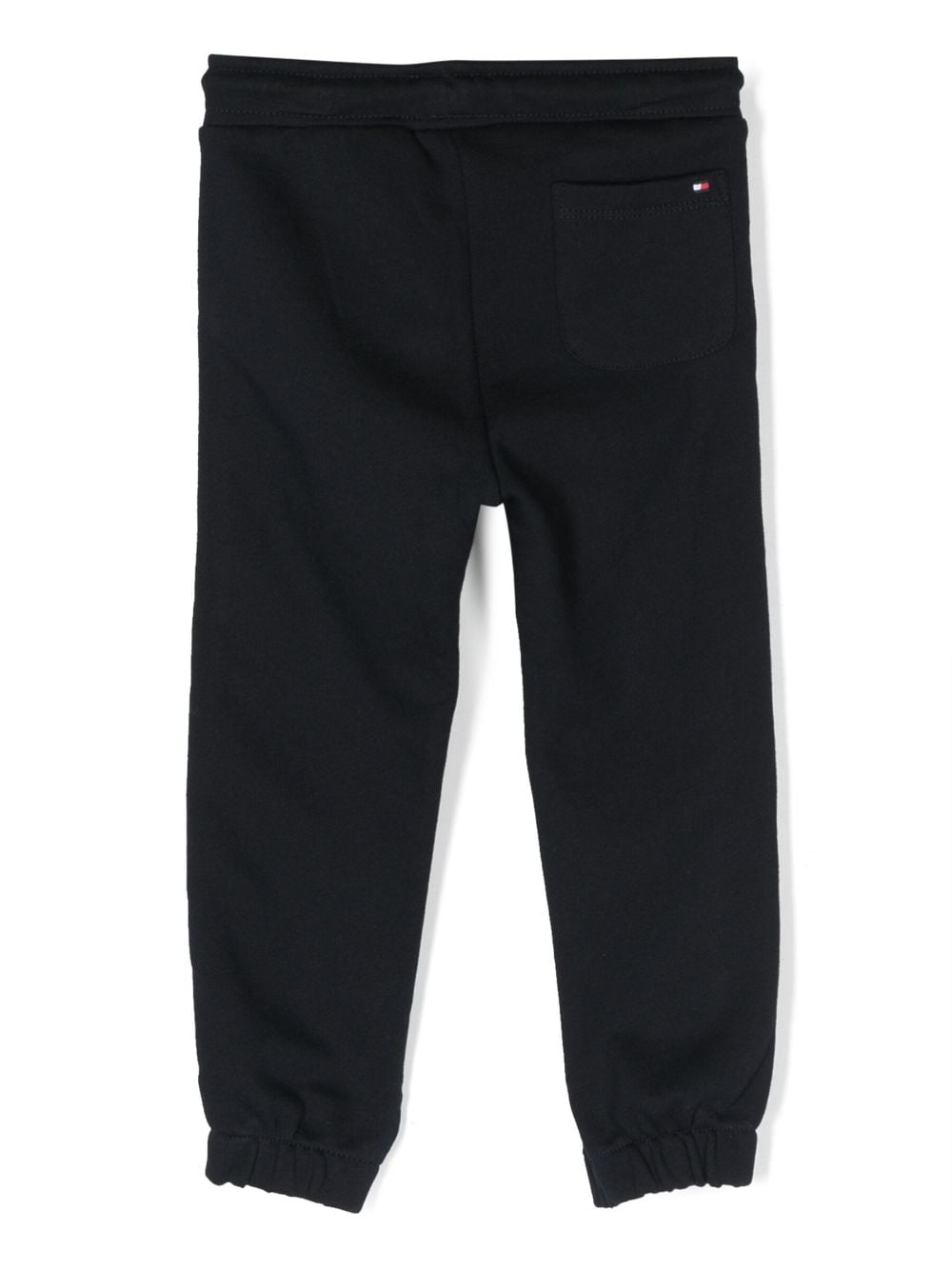 Tommy Hilfiger Junior logo-tape cotton track trousers - Blauw