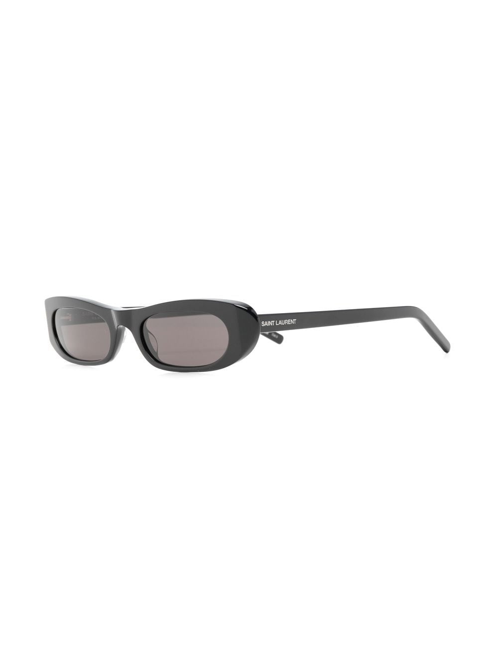 Saint Laurent Eyewear Black Oval Frame zonnebril met ovaal montuur - Zwart