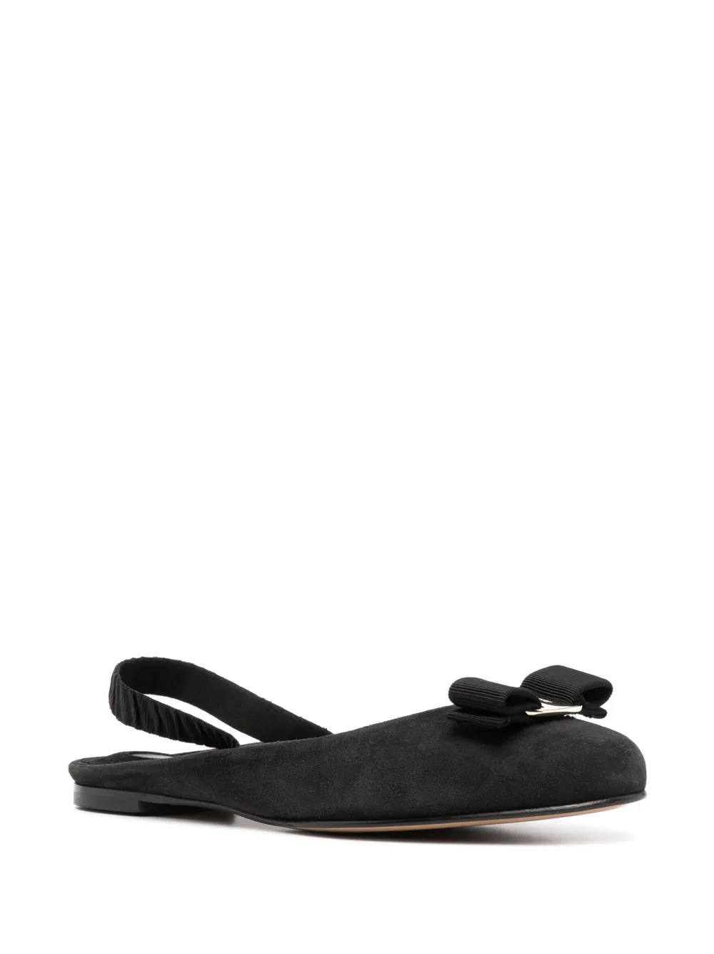 Ferragamo Varina slingback ballerina's - Zwart