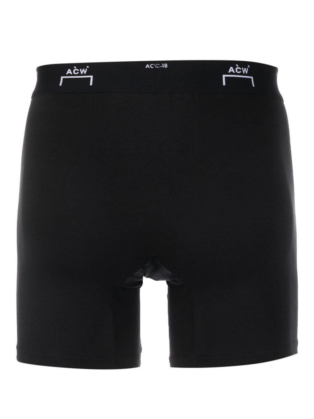 Shop A-cold-wall* Bracket Logo Boxer Shorts In Black