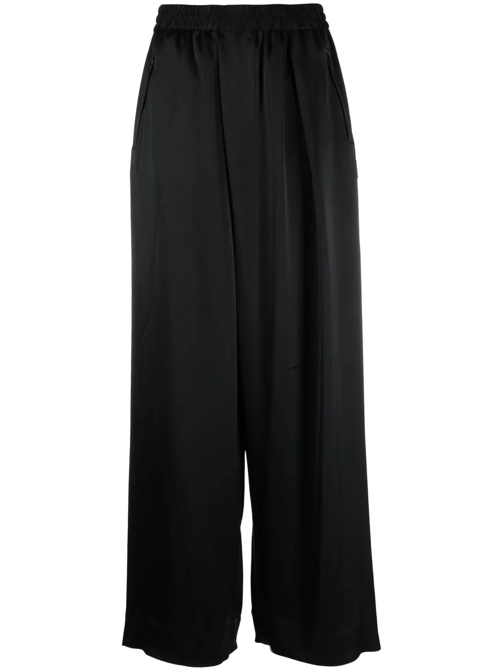 

Y-3 satin wide-leg trousers - Black