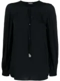 DONDUP keyhole-neck blouse - Black