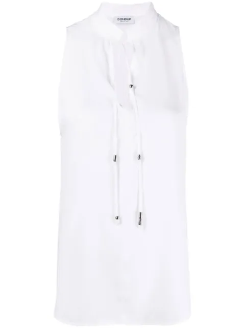 DONDUP keyhole-neck sleeveless dress