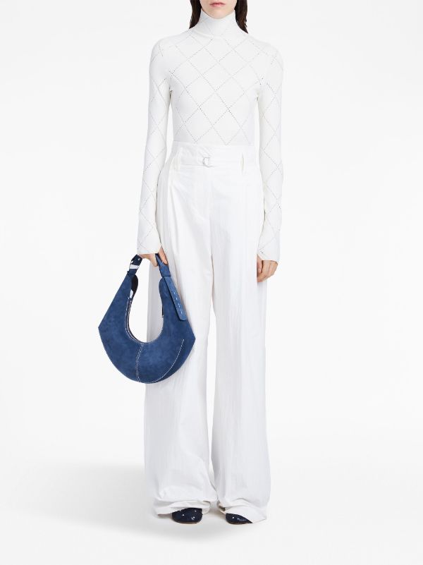 Proenza Schouler White Label Chrystie Suede Shoulder Bag Farfetch