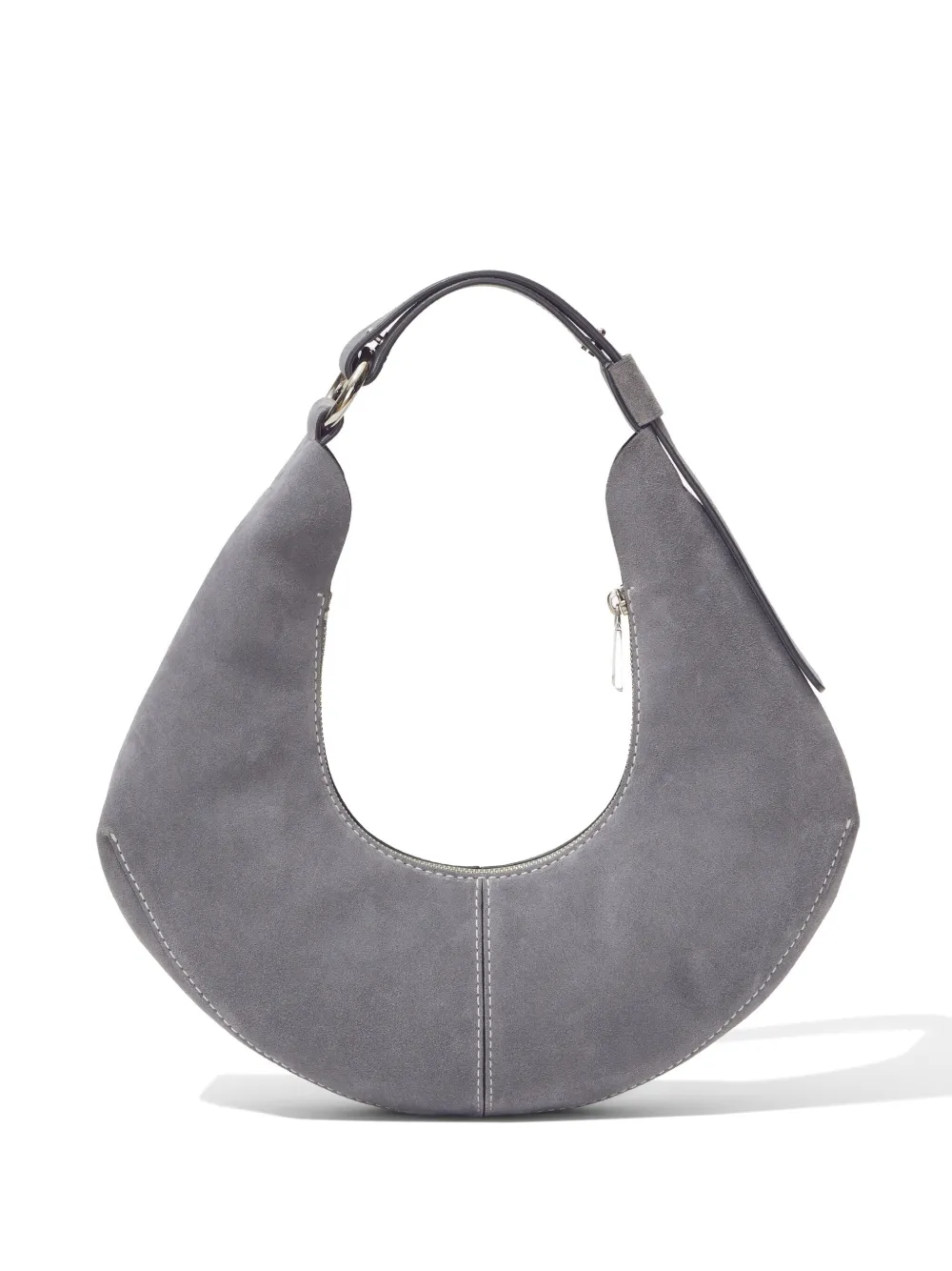 Grey suede hot sale shoulder bag