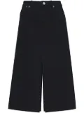 Proenza Schouler White Label Sloan washed-denim mid skirt - Black