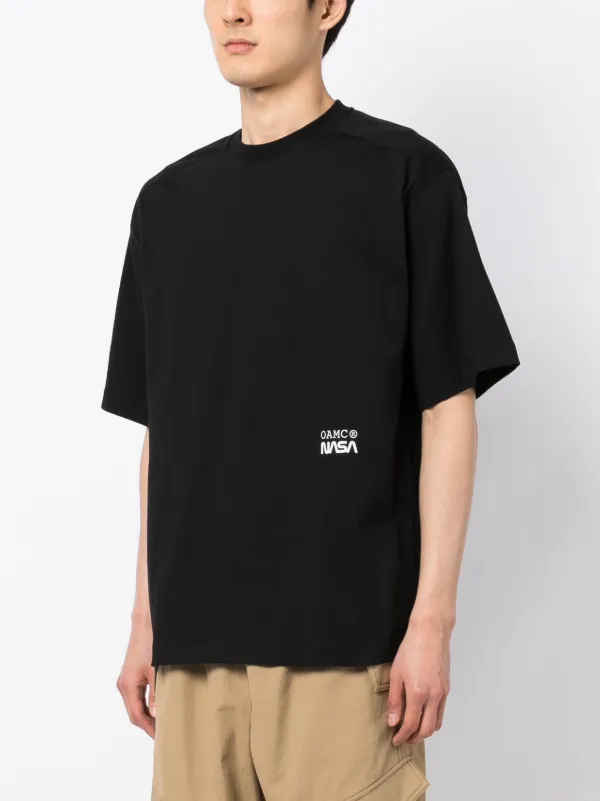 ★OAMC★ Moon T-shirt Black 23E28OAY05COT00727001 OAMC x Nasa moon-print T-shirt | Black | FARFETCH