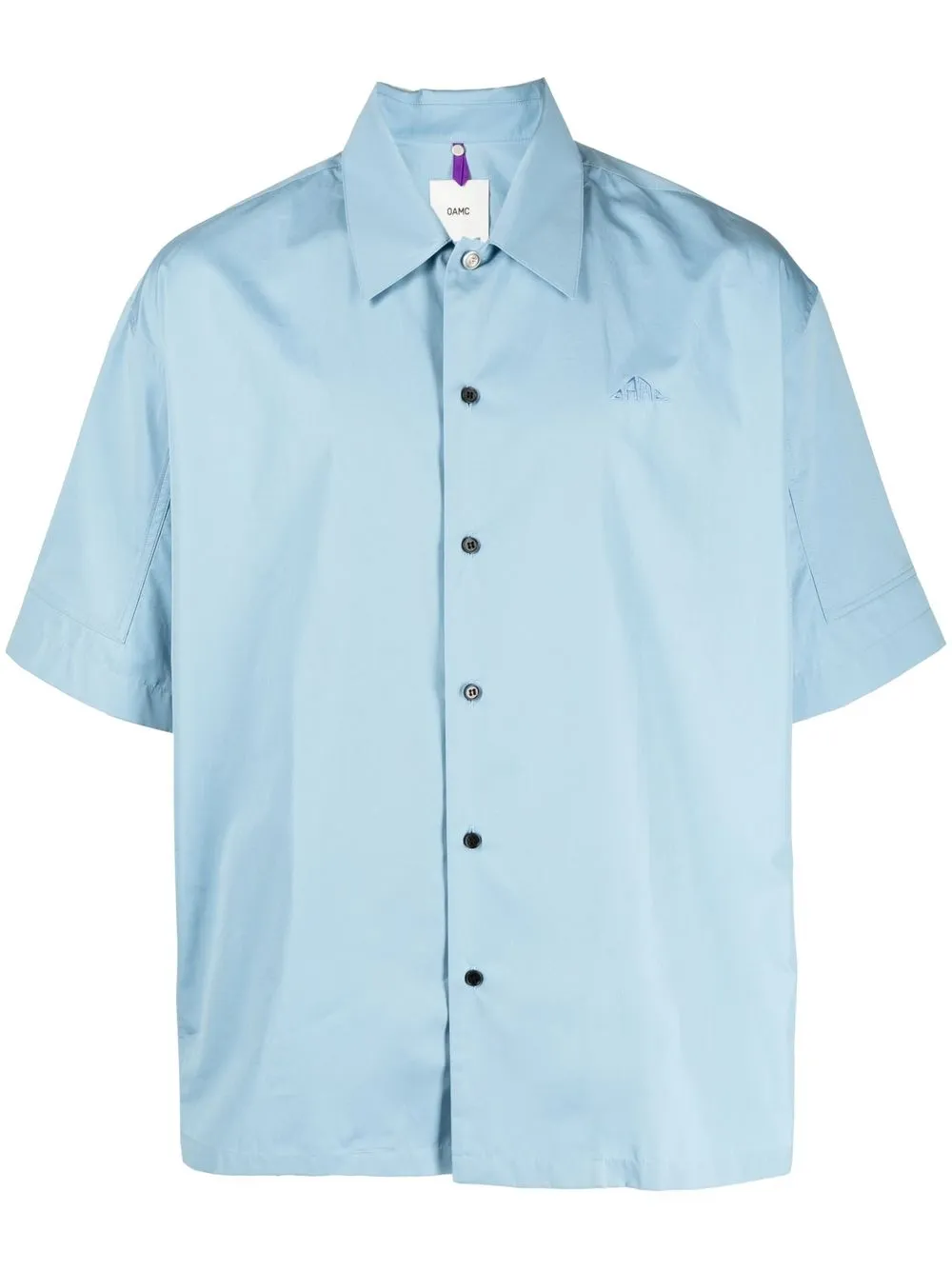 

OAMC short-sleeved button-front shirt - Blue