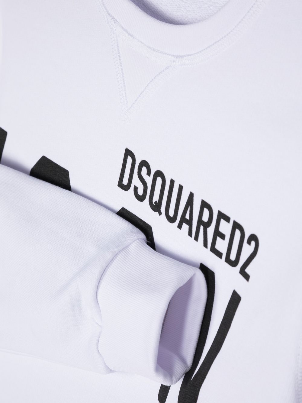 Shop Dsquared2 Logo-print Detail Sweatshirt In White