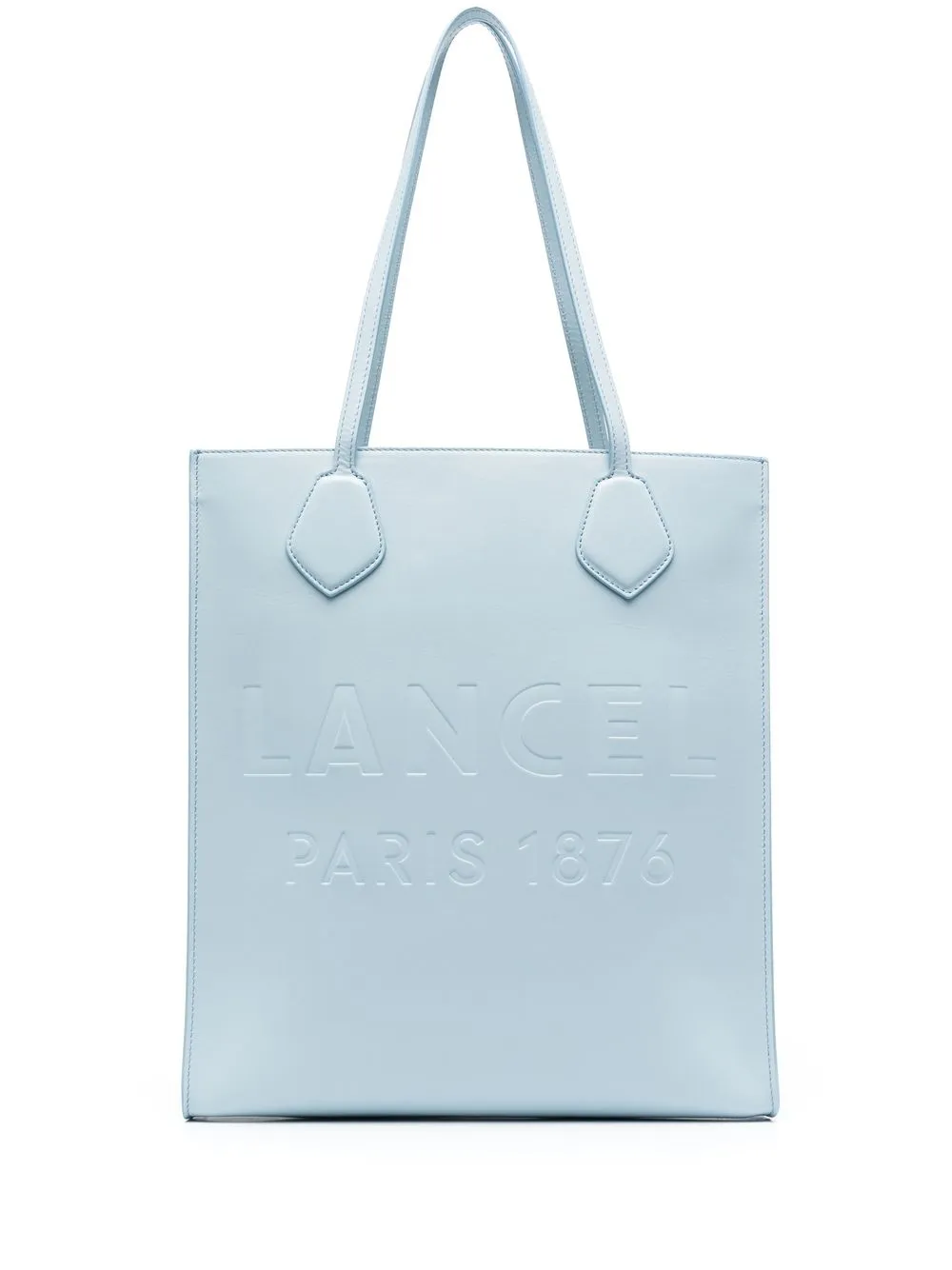 

Lancel embossed-logo detail tote bag - Blue