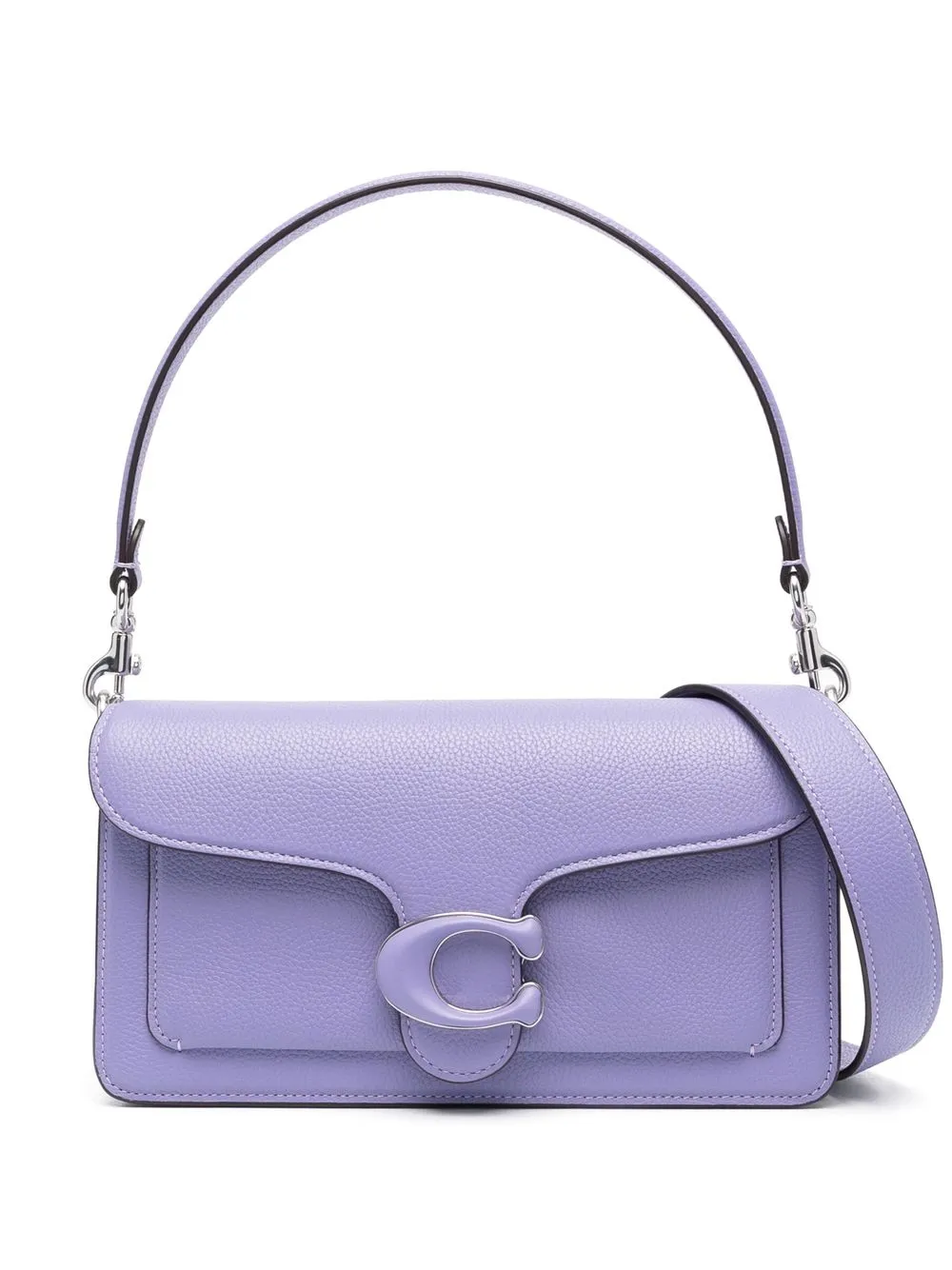 

Coach logo-plaque leather tote bag - Purple