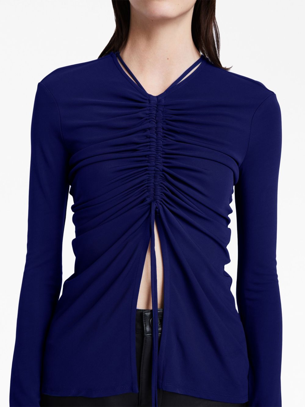 Proenza Schouler White Label gathered-detail long-sleeve top Women