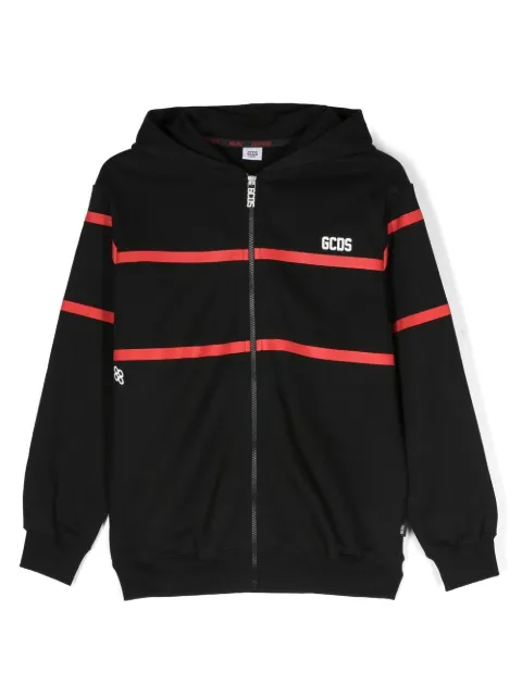 Gcds Kids chest logo-print detail hoodie