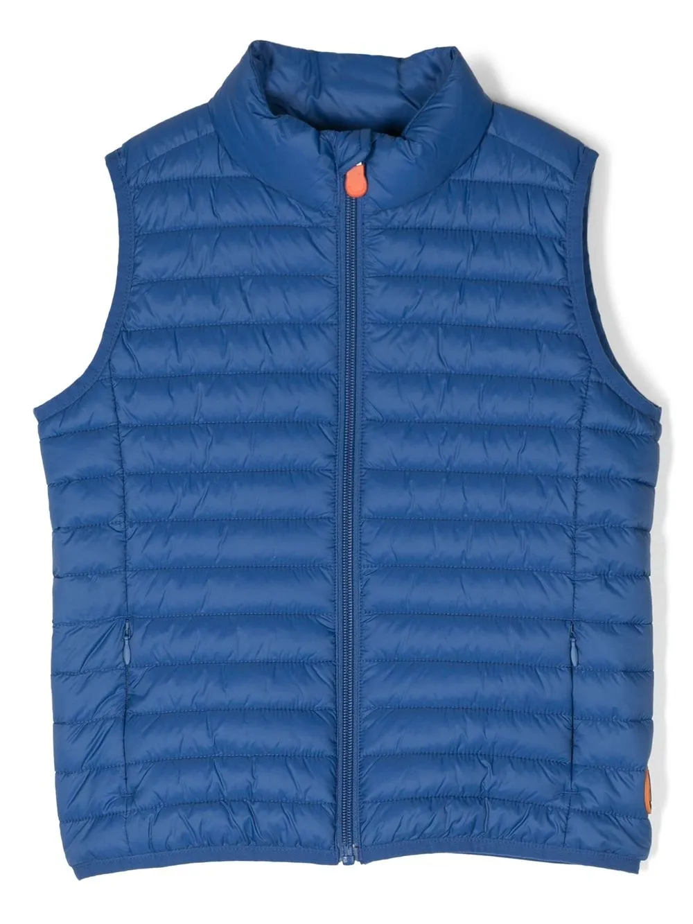 

Save The Duck Kids quilted zip-up gilet - Blue