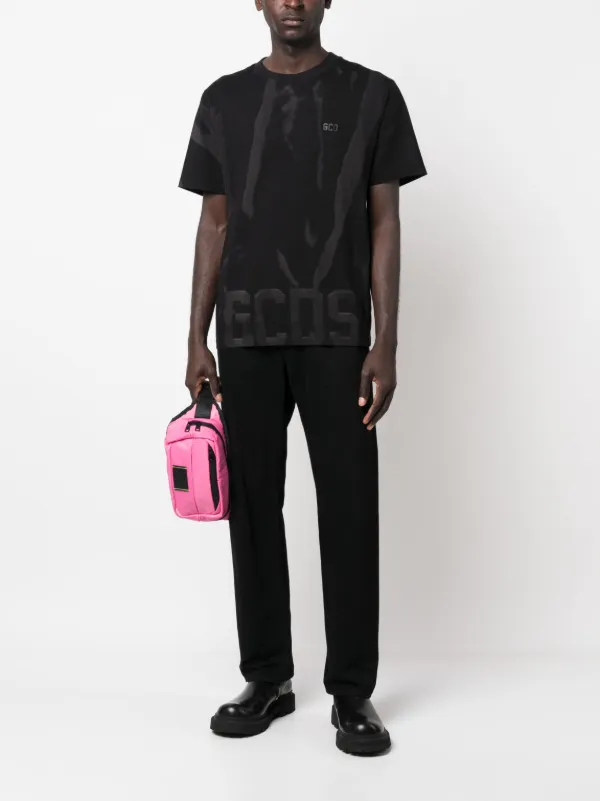 GCDS logo-print Cotton T-shirt | Black | FARFETCH