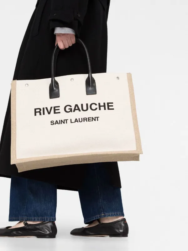Saint Laurent Rive Gauche Tote Bag | Neutrals | FARFETCH