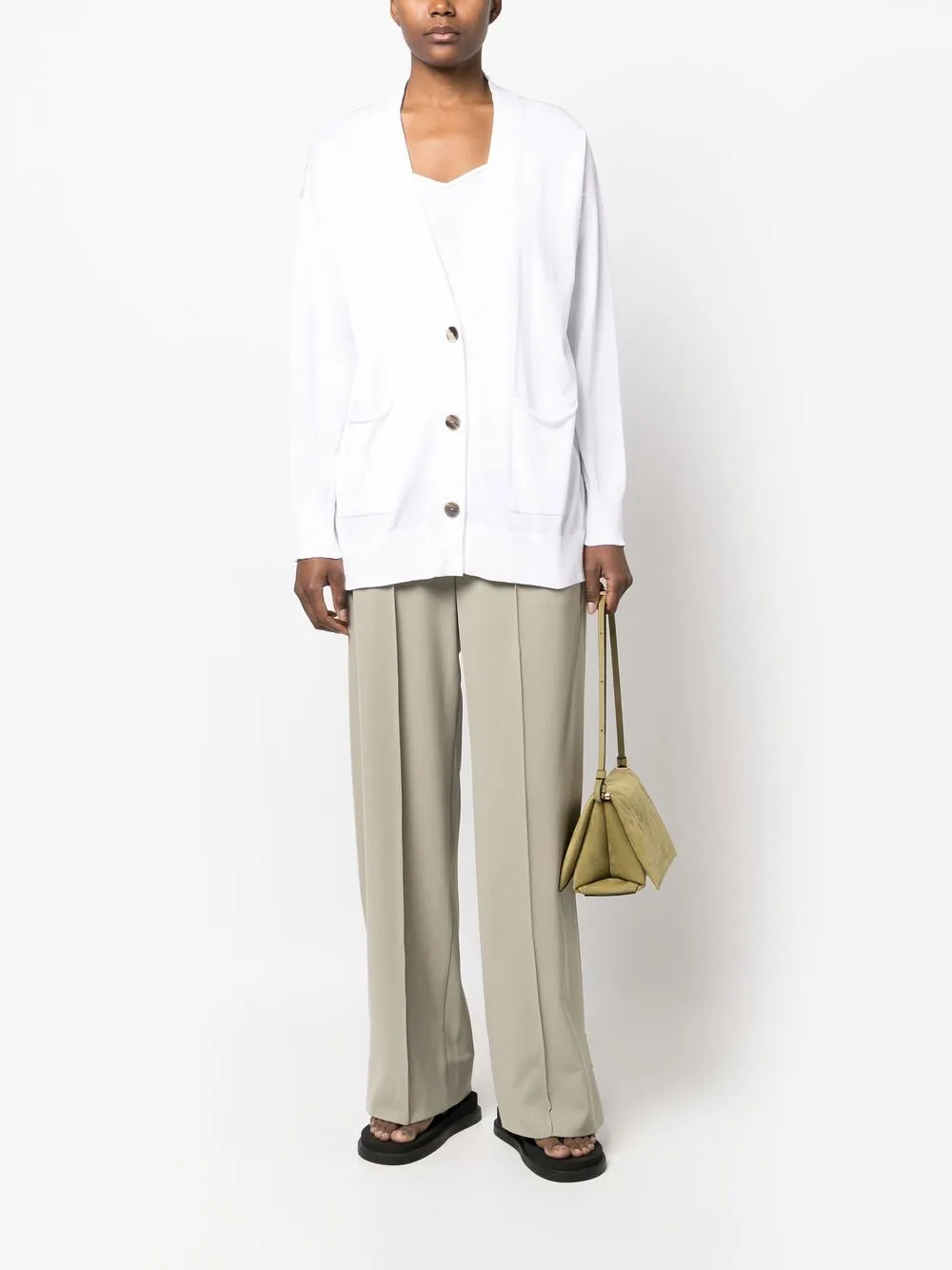 Fabiana Filippi Ruimvallend vest - Wit