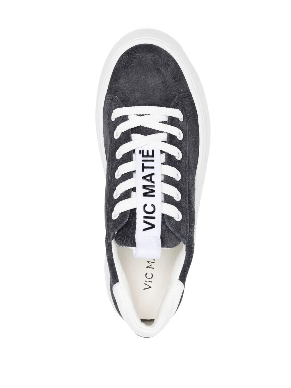 Shop Vic Matie Lace-up Platform Sneakers In Blau