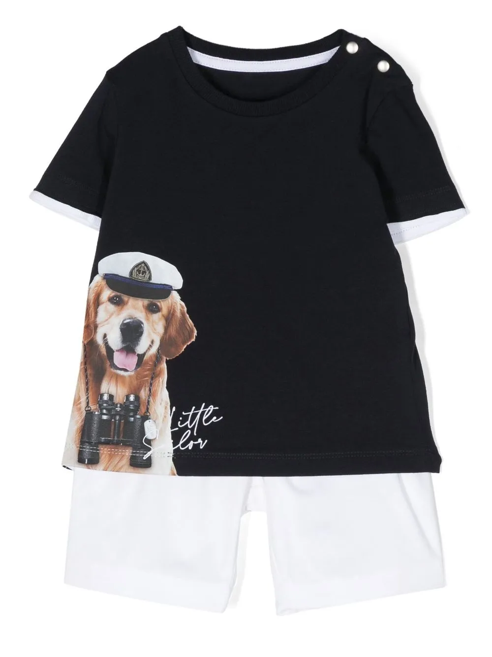 

Lapin House graphic-print short tracksuit set - Blue