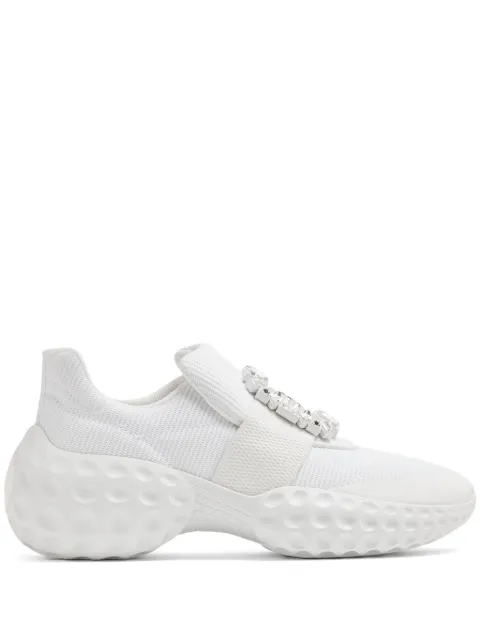 Roger Vivier Viv' Run crystal-buckle sneakers