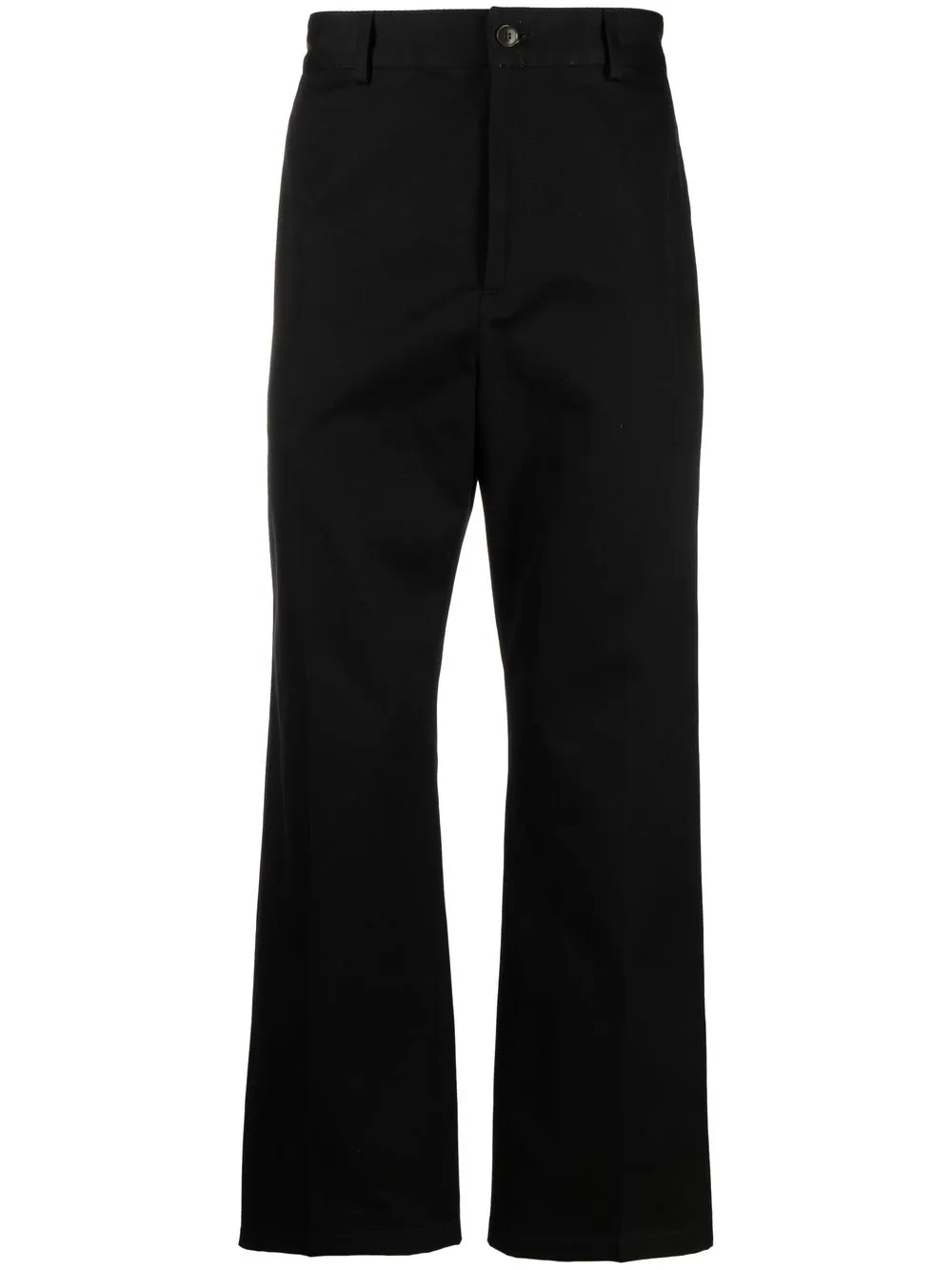 Acne Studios Straight Fit Cotton Jeans In Black