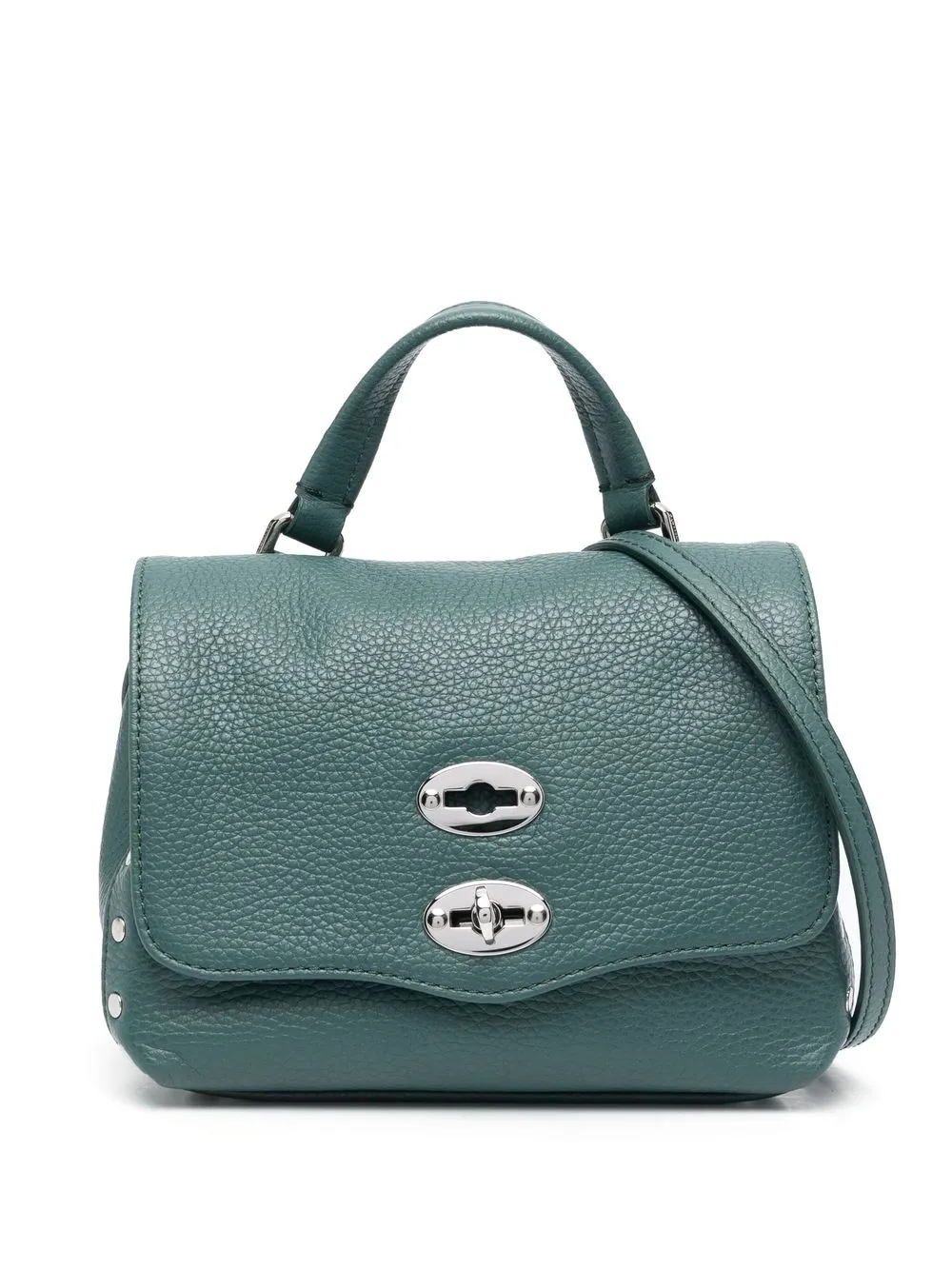 

Zanellato small leather stud-detail tote bag - Green