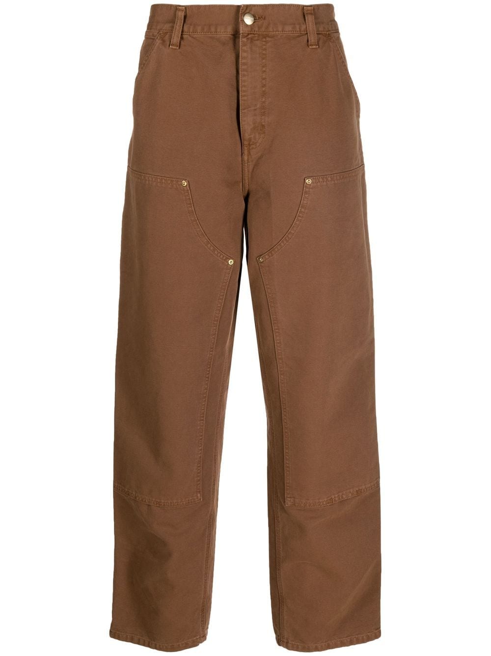 Carhartt Straight-leg Long-length Trousers In Brown
