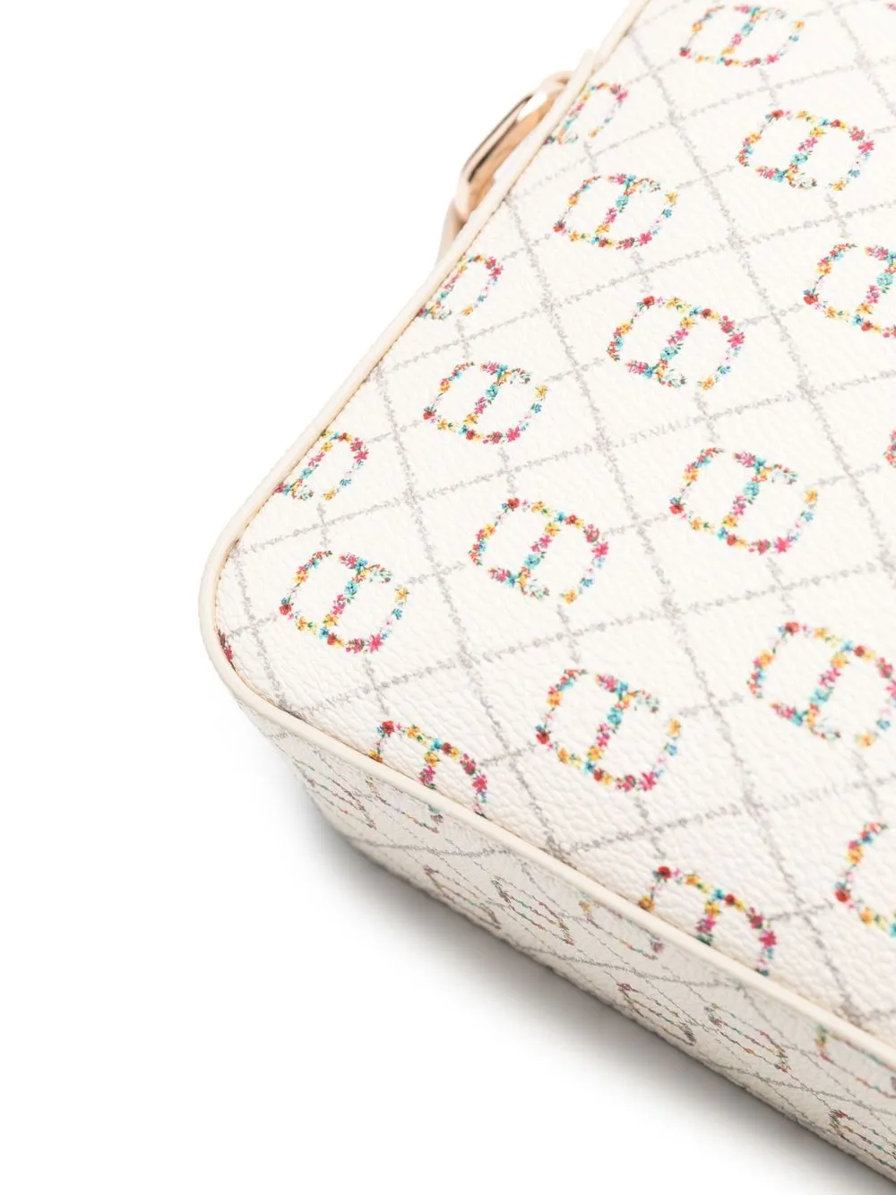 Twinset Logo-print Shoulder Bag In Neutrals