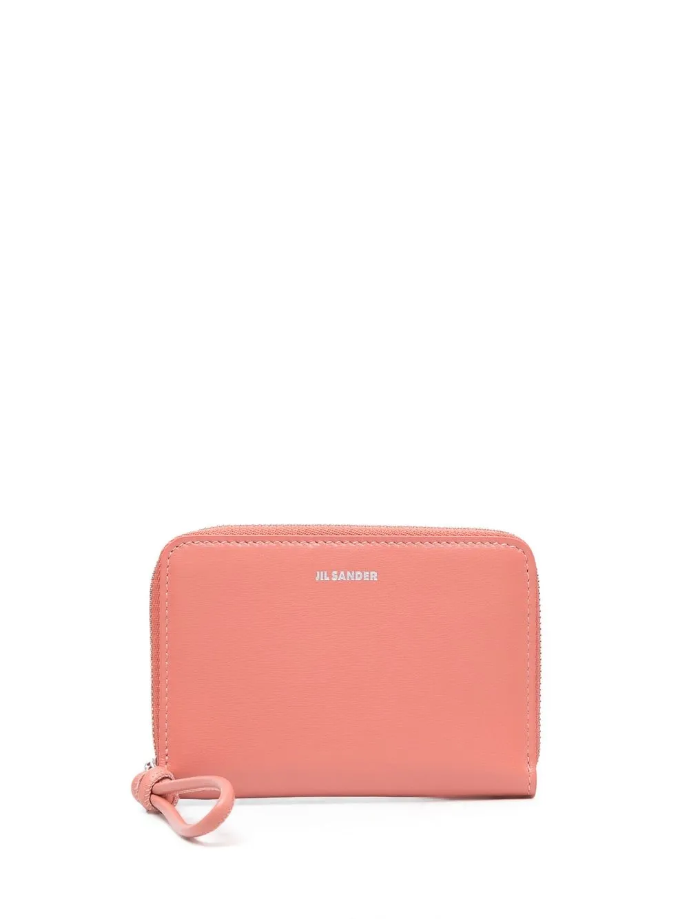 

Jil Sander logo-stamp leather wallet - Pink